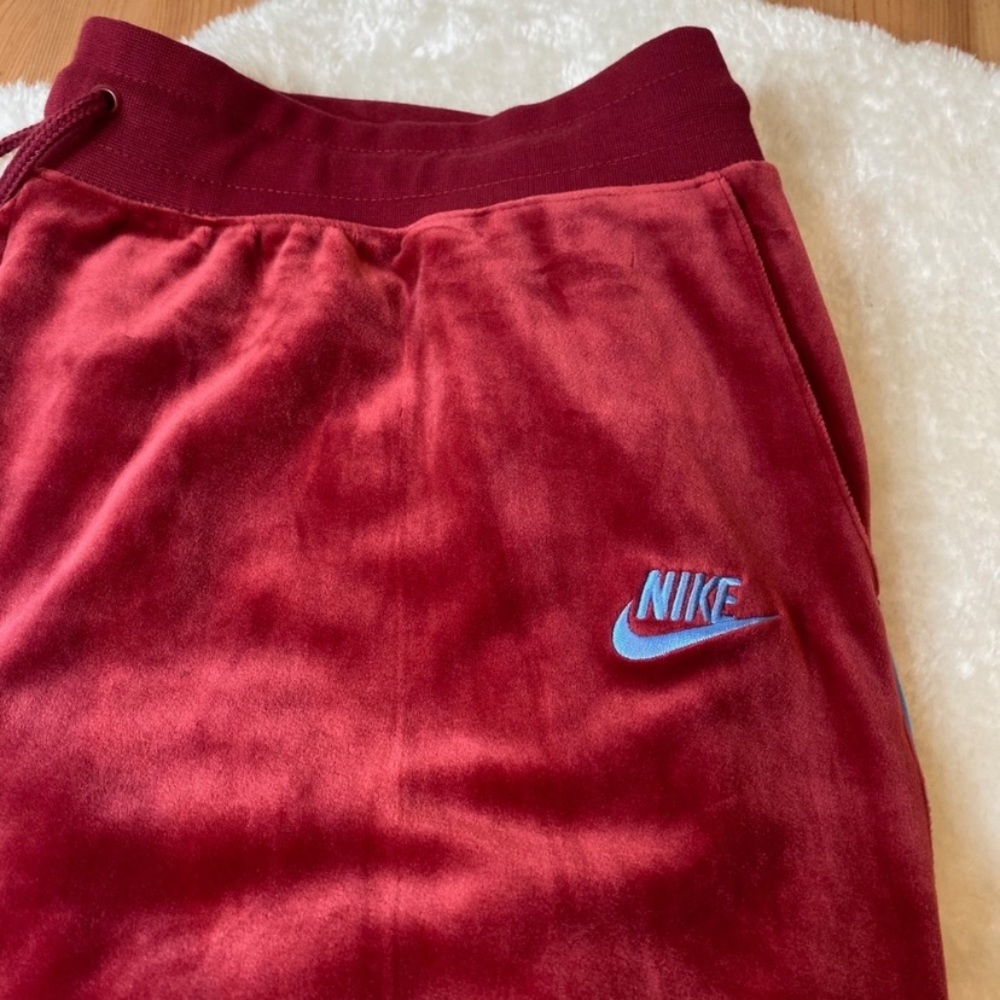 Nike NSW Heritage Velour Joggers university red - Picture 4 of 5